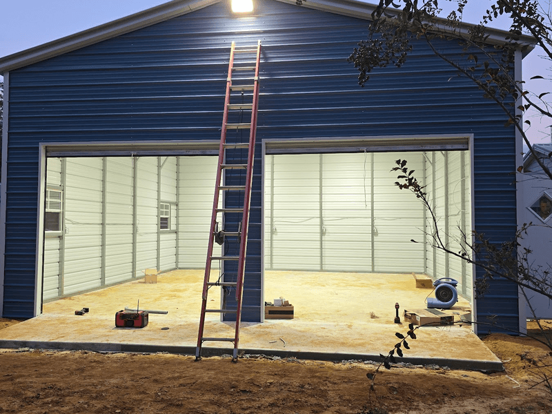Exterior lighting on a new build in Dothan