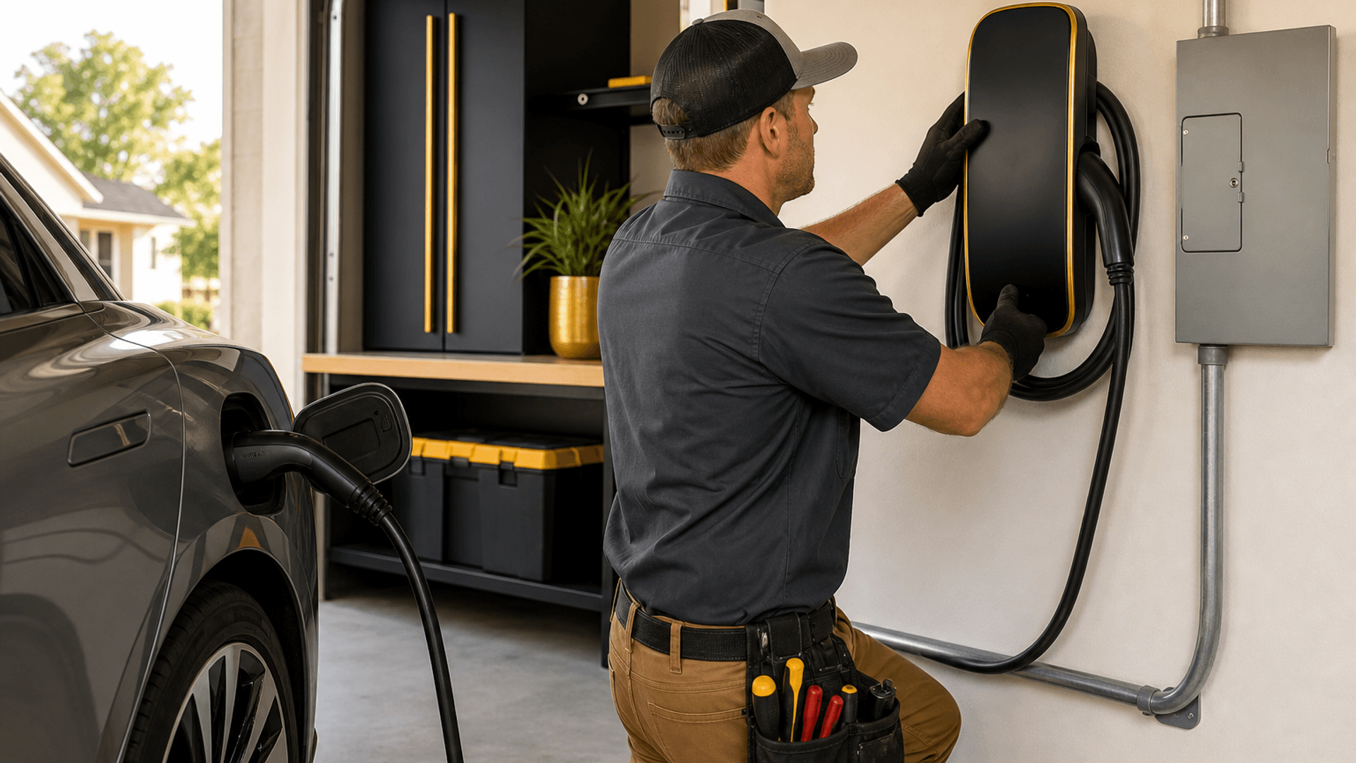 EV charger installation